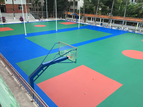 海南硅PU籃球場 海南硅PU籃球場